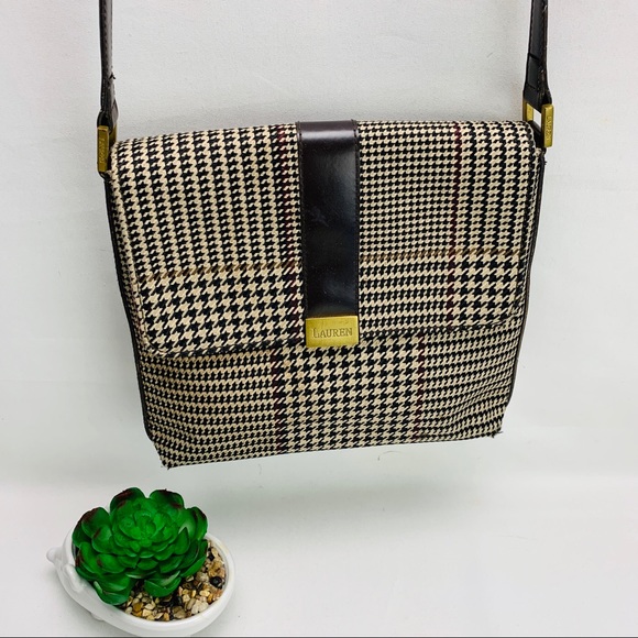 Lauren Ralph Lauren Handbags - Lauren vintage houndstooth shoulder bag